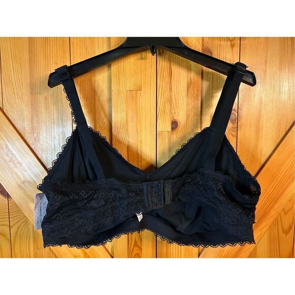 Auden Unlined Bralette Black Lace  Size 3X NWT (8042) - Picture 3 of 7
